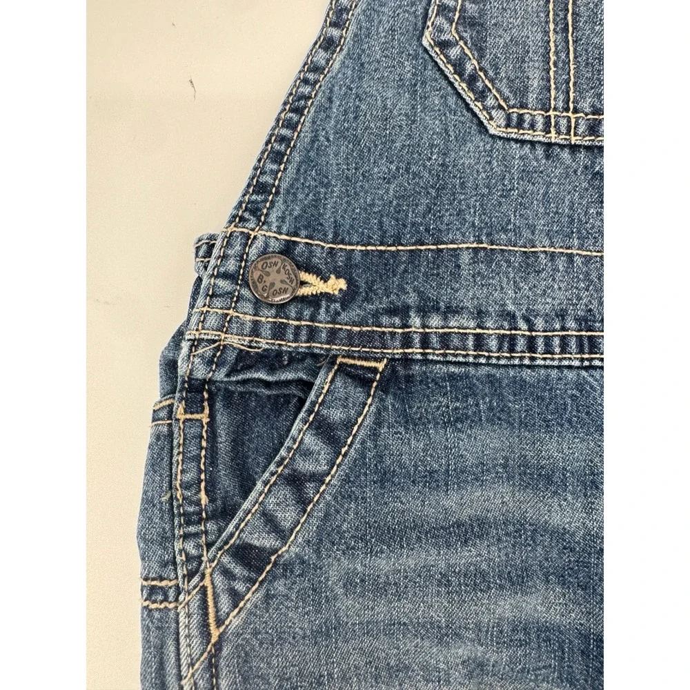 OshKosh B'gosh Overalls Kids 24M Blue Denim Vestbak‎ Adjustable Straps Utility